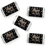 Big Dot of Happiness - New Year's Eve - Gold - Mini Candy Bar Wrapper Stickers - New Years Eve Party Small Favors - 40 Count