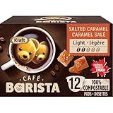 Cafe Barista Salted Caramel 100% Compostable Flavoured Coffee Pods, 12 Pods