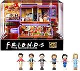 Polly Pocket Friends Compact Playset with 6 Character Dolls & 9 Accessories, Coffee Cup Exterior, Collectible Toy