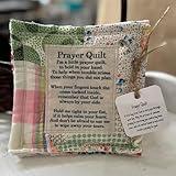 Prayer Quilt With Cross Inside,Pocket Prayer Quilt,Handmade Sew Individually Colorful Quilts,Pocket Prayer Quilt Gifts With Cross Inside,Mini Scripture Quilts,Sympathy,Remembrance Christian Gift