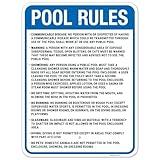 Pool Rules Communicable Disease No Person with Or Suspected of Communicable Disease Minnesota Sign, 18x24 Inches, Rust Free .063 Aluminum, Fade Resistant, Made in USA