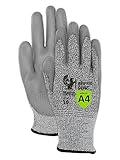 MAGID Griffin Gear ANSI A4 Polyurethane Coated Work Gloves , 12 Pairs, Size 9/Large, GPD452
