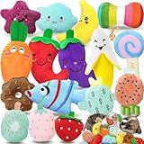 QTwoof Charming Chorus 20-Pack Squeaky Toys Set - 4 Bags, Plush Puppy Toys With Cute Characters for Small Dogs, Interactive Squeak Toys for Fun & Teeth Cleaning