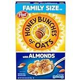 Honey Bunches of Oats with Almonds, Heart Healthy, Low Fat, made with Whole Grain Cereal, 18 Ounce Box