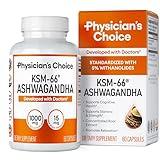 KSM-66 Ashwagandha Root Powder Extract - Stress, Mood, & Athletic Support - 1,000 MG of Clinically Studied KSM66 & Black Pepper for Maximum Absorption - 5% Withanolides - 60 Vegan Capsules