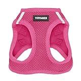 Best Pet Supplies Voyager Step-in Air Dog Harness - All Weather Mesh, Reflective, No Pull Harness for Small, Medium Dogs, Cats - Secure with Hook & Loop Fastener, Buckle, Double D-Rings - Fuchsia, S