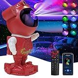 Galaxy Projector for Kids Room, Astronaut Starry Night Light with Bluetooth Sound Effects,360° Adjustable with Remote, Star Galaxy Projector for Room Decoration,Holiday,Christmas,Halloween