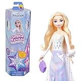 Mattel Disney Frozen Elsa Fashion Doll Set, Spin & Reveal with 11 Surprises Including 5 Accessories, 5 Stickers & Play Scene, Inspired by Disney Movie