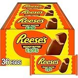 REESE'S Milk Chocolate Peanut Butter Eggs, Easter Basket Easter Candy Packs, 1.2 oz (36 Count)