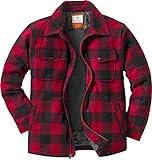 Legendary Whitetails Men's Outdoorsman Wool Coat Winter Outerwear Jacket Berber Lined Work Clothing, Buffalo Plaid, Medium