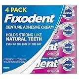 Fixodent Original Denture Adhesive Cream-2.4 oz, 4 pk