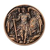 Saint Michael Archangel Prayer Challenge Coin - Christian Collectible Token of Strength, Protection, and Faith Angel Protection Medal