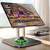 LISEN for iPad Stand Holder Adjustable Tablet Stand for Desk, 2025 for iPad Accessories Rotating Display Stand PC Office Accessories for Desk Women Kindle Table Mount/PS/Switch iPhone 12.9"-4.7"