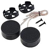DriSentri Car Tweeters, 2pcs 500W High Efficiency Mini Dome Tweeter Speakers for Car Audio System