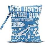 EODFFSGF Wet Dry Wet Bag for Swimsuit Towel Baby Travel Cloth Diapers Beach Gym Toiletries Makeup Storage Bag Summer Vacation Essential Holiday Summer Vibes Beach Ocean