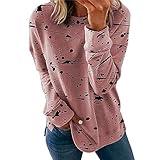 prime clearance items Sweatshirt for Women Graphic Comfy Crewneck Pullover Tight Long Sleeve Shirts for Women Spring Fashion Casual Tops Women Clothing amazon outlet clearance of sales today