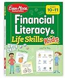 Evan-Moor Financial Literacy and Life Skills for Kids, Ages 10-11, Advanced Money Skills Workbook, Earning, Saving, Spending, and Using Credit Cards, Real-World Lessons and Activities