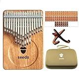 Seeds Kalimba Thumb Piano 41 Keys Chromatic C-Tuned Okoume wood Flat Board ultra-lightweight Portable Mbira Finger Piano