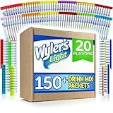 Wyler's Drink Mix Packets - 20 Flavor Variety Pack - 176 Servings - Water Flavoring Packets Sugar Free Drink Mix Packets - Sugar Free Water Flavor Packets in a Wylers Light Singles to Go Variety Box