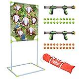 GoSports Foam Fire Games - Alien Invaders, Trophy Hunt, or Door Hang Battle Strike and Capture the Cash Targets - Include 2 Toy Blasters for Kids and Foam Ball Projectiles