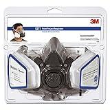 3M P95/OV Paint Project Reusable Respirator 6211, Medium Size, NIOSH-APPROVED Organic Vapor Cartridge & P95 Rated Filters, Lightweight, Flexible, Thermoplastic Faceseal For Comfort (6211P1-DC)