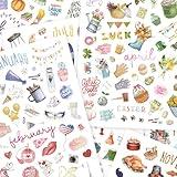 Aesthetic Monthly Planner Stickers - Beautiful Holiday Sticker Set to Enhance Your Planner, Journal or Calendar - The Perfect Scrapbook Accessories with All Year Holidays and Budget Sticker Sheets