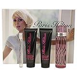 Paris Hilton Gift Set for Women (Eau de Parfum Spray 3.4 Ounce, Eau de Parfum Spray 1 Ounce, Lotion, Bath and Shower Gel)