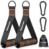 RENRANRING Gym Exercise Handles, Replacement Handle Attachments for Cable Machine Pulleys, Resistance Band and Strength Trainer, Pull Down Workout Accessories, Home Gym Add On Equipment