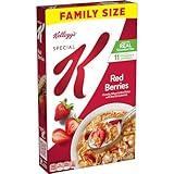 Kellogg's Special K Breakfast Cereal, Fiber Cereal, Family Breakfast, Family Size, Red Berries, 15.6oz Box (1 Box)