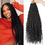 20 Inch Goddess Box Braids Crochet Hair for Black Women 8 Packs Crochet Box Braids Pre-looped Boho Box Braids Crochet Braids Synthetic Braiding Hair Extension #2