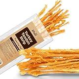 iPaw Turkey Tendons for Dogs, 100% Turkey and US Sourced Raw Material, Hypoallergenic, All Natural Human Grade Puppy Chew, Rawhide Alternative Dog Treats, 1 Unit/Pack Strip (Large)