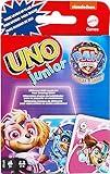 Mattel Games UNO Junior Paw Patrol: The Mighty Movie Kids Card Game for Family Night Featuring 3 Levels of Play