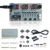 MiOYOOW 6-Digit DIY Digital Clock Kit - Electronic Alarm Clock for Beginners - Soldering Practice Learning With USB Cable and English Manual for College High School Education