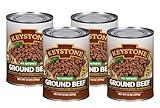 Keystone All Natural Ground Beef 14 Ounce Long Term Emergency Survival Food Canned Meat | Fully Cooked Ready to Eat | Gluten Free Family Pack of 4