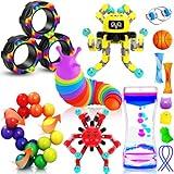 15 Pack Sensory Fidget Toys for Kids Classroom, Autism Sensory Product ADHD Fidgets for Kids Age 5-7, 8-12, Calm Down Fidget Box Stress Relief Travel Toys Christmas Stocking Stuffers for Kids Teens