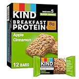 KIND Breakfast Protein, Healthy Snack Bar, Apple Cinnamon, Gluten Free Breakfast Bars, 8g Protein, 1.76OZ Packs, 6 Count
