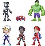 Spidey and his Amazing Friends Marvel Hero Reveal Multipack with Mask-Flip Feature, 4-Inch Action Figure Toys, Kids 3+ (Amazon Exclusive)