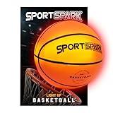 Light Up Basketball - Basketball Gifts - Sports Gifts - Sports Accessories Gifts for Boys and Teens Kids Ages 8 9 10 11 12 13 14 15 Year Old - Cool Teen Boy Gift Ideas Toys Age Outdoor Teenage