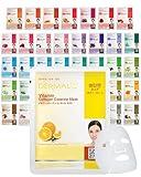 DERMAL 39 Combo Pack A Collagen Essence Korean Face Mask - Hydrating & Soothing Facial Mask with Panthenol - Hypoallergenic Self Care Sheet Mask for All Skin Types - Natural Home Spa Treatment Masks