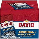 DAVID Roasted and Salted Sunflower Seeds, Original Flavor, 1.75oz. (Pack of 24)