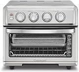 Cuisinart Air Fryer + Convection Toaster Oven, 8-1 Oven with Bake, Grill, Broil & Warm Options, Stainless Steel, TOA-70