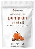 Micro Ingredients Pumpkin Seed Oil with Saw Palmetto 300 Softgels | Cold Pressed, Pure Virgin Oil, Essential Fatty Acids & Phytosterols | Non-GMO