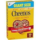 Cheerios, Heart Healthy Gluten Free Breakfast Cereal, Giant Size, 20 oz