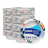 Dixie Small Paper Bowls, 10 Oz, 36 Count (Pack of 8), Microwave-Safe, Soak-Proof, Disposable Bowls Great For Snacks, Dessert, And Light Lunch Meals