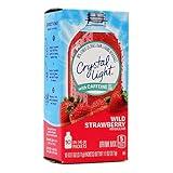 Crystal Light Sugar-Free Wild Strawberry Drink Mix with Caffeine (10 On-the-Go Packets)