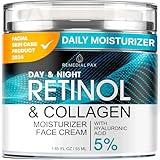 REMEDIAL PAX Face Moisturizer Retinol Cream, Anti Aging Neck Firming Cream, Collagen Day & Night Face Cream with Hyaluronic Acid for Women & Men, 1.85 Fl Oz