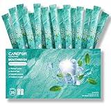 Mouthwash Travel Size - Portable Packets to Go, Alcohol & Fluoride Free Fresh Mint Mouthwash Strips for Superior Oral Hygiene,Disposable Packs (Pack of 20)