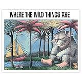 MIGHTYPRINT Where the Wild Things Are – Vintage Classic Book Cover – Children’s Nursery or School Art – Durable 10” x 8 Wall Art – NOT Made of Paper – Officially Licensed Collectible