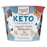 Duncan Hines Keto Friendly Dessert Cups Walnut Fudge Brownie Mix, 2.5 oz