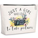 GevGuxLuo Photographers Gifts, Birthday Gift for Best Friend Sister, Photography Camera Accessories, Photo Lovers Makeup Bag Zipper Purse, Photography Gifts Who Loves to Take Pictures Makeup Bag